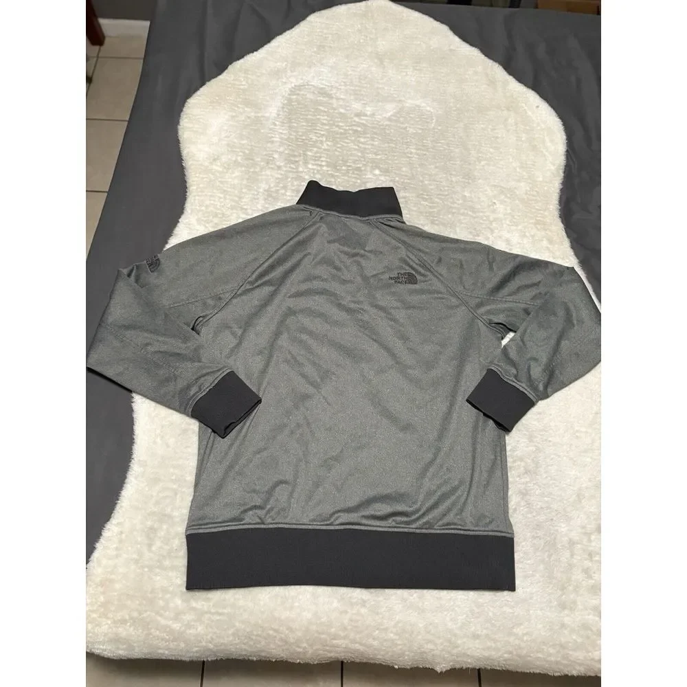The North Face Tech Mens Gray Zip Up Jacket‎ Size Large Logo